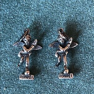 Vintage Pompei Silver Cherub Dangle Charms